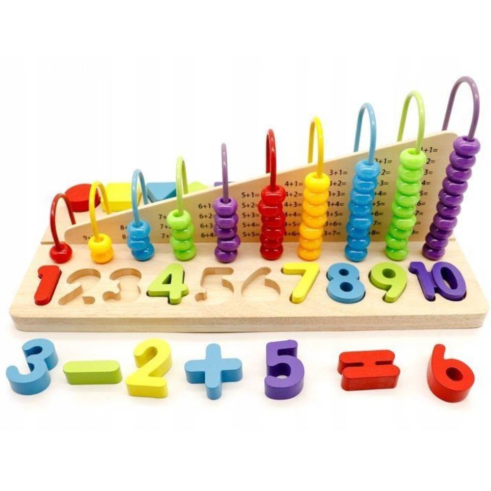 01 ecotoys edukacijski abakus s drvenim brojkama