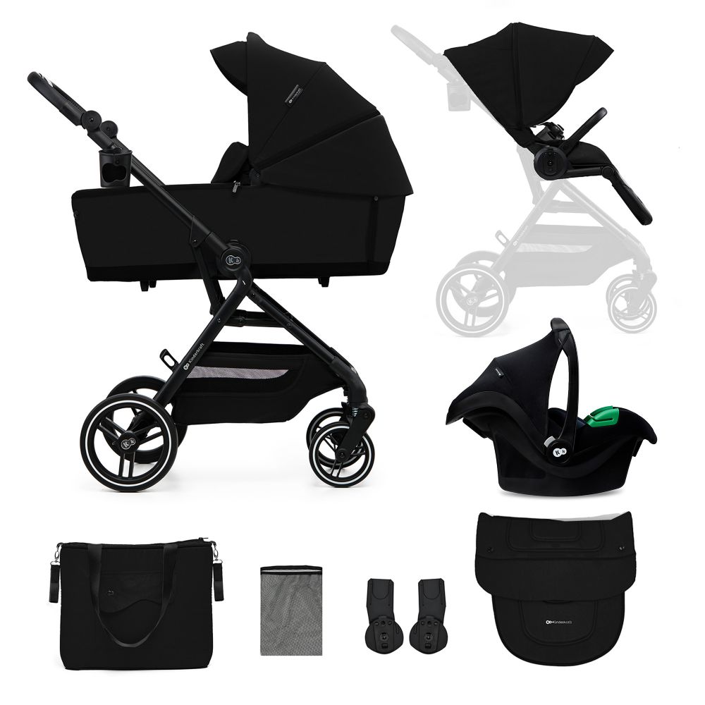01 kinderkraft stroller yoxi 3in1 mink pro pure blackjpg 1