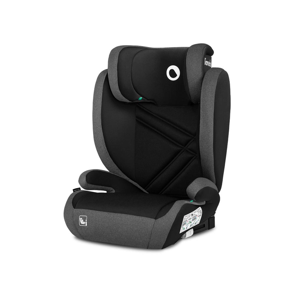 01 lionelo autosjedalica hugo i size 15 36 kg 100 150 cm black grey