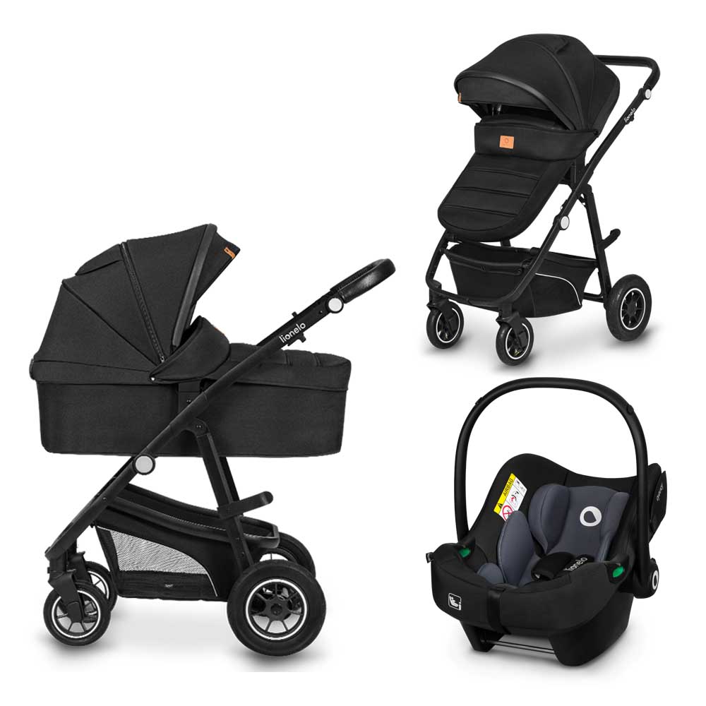 01 lionelo djecja kolica bianka 3u1 black onyx 1