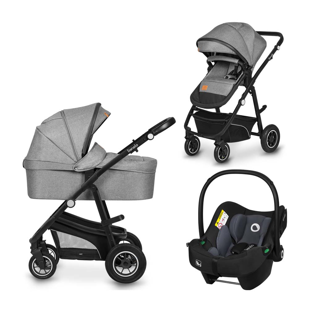 01 lionelo djecja kolica bianka 3u1 grey stone