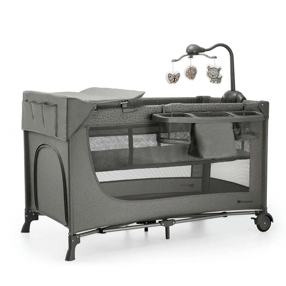 01kinderkraft putni krevetic s dodacima 3u1 joy 2 dark grey 1
