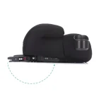 03 fillikid booster sjedalo za auto s isofix i size prikljuckom i drzacem za casu crna