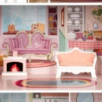 05 velika barbie kucica za lutke sa kompletom namjestaja