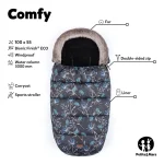 06 petitemars footmuff comfy 4 u 1 zimska vreca za kolica glossy princessgrey 1