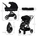 07 kinderkraft stroller yoxi 3in1 mink pro pure blackjpg