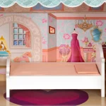 07 velika barbie kucica za lutke sa kompletom namjestaja