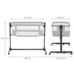 07kinderkraft krevetic neste up 2 svjetlo siva