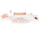 08 velika barbie kucica za lutke sa kompletom namjestaja