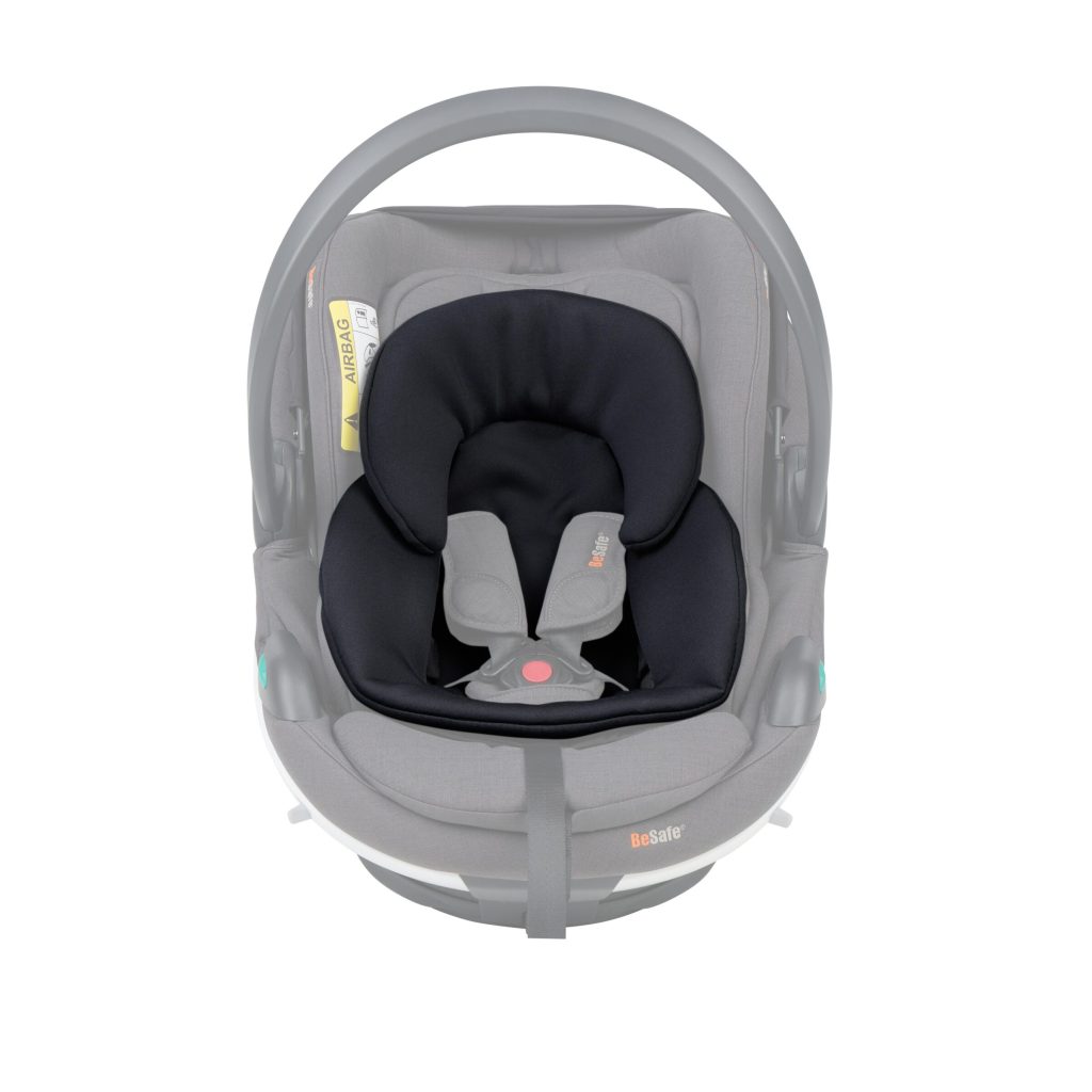 11039351 3 BeSafe Go Beyond Preemie Inlay SoftBreeze Black front ghost 2