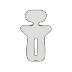 11041151 BeSafe Airflow Liner Dark Grey Back Mesh 5