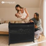 12 kinderkraft travel cot moon dream blackjpg