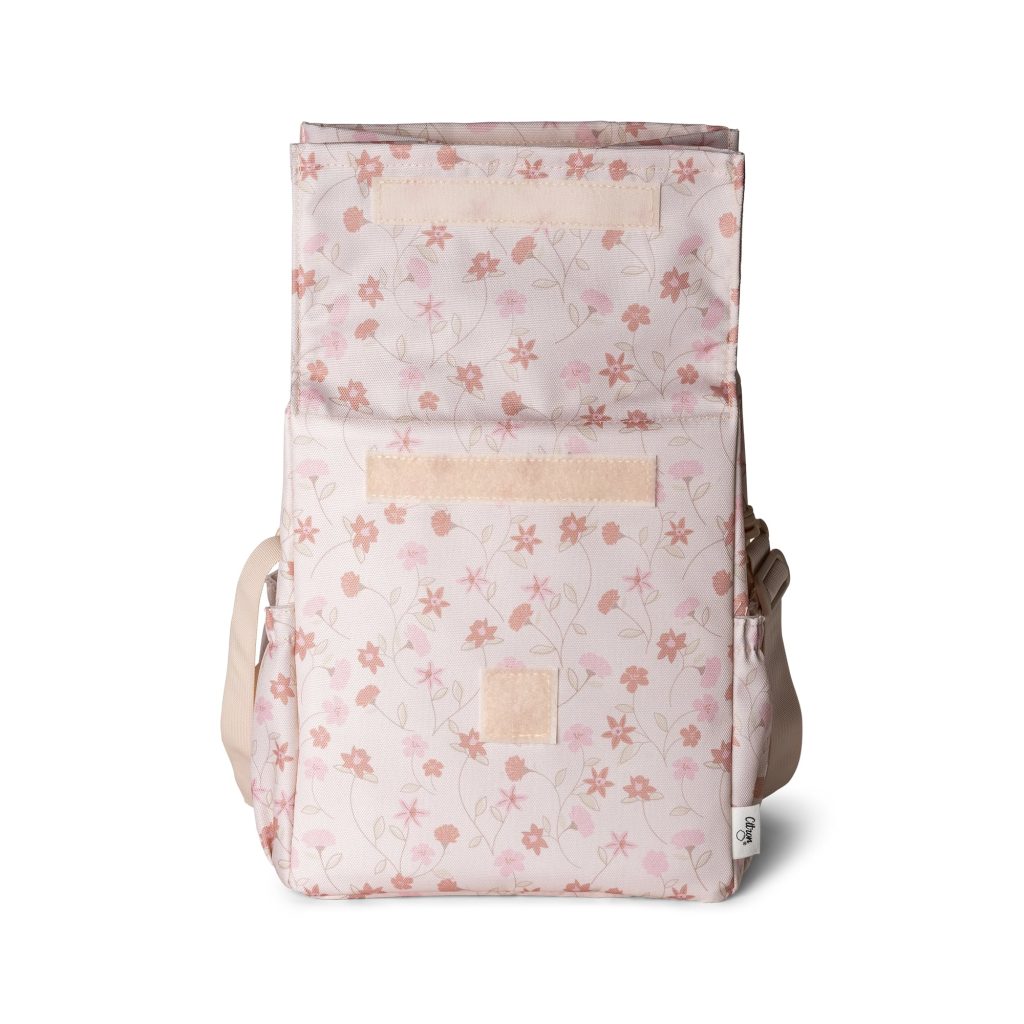 Thermal Roll Up Lunch Bag Flowers 3 4