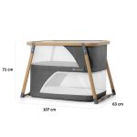 kinderkraft putni krevetic sofi siva 19