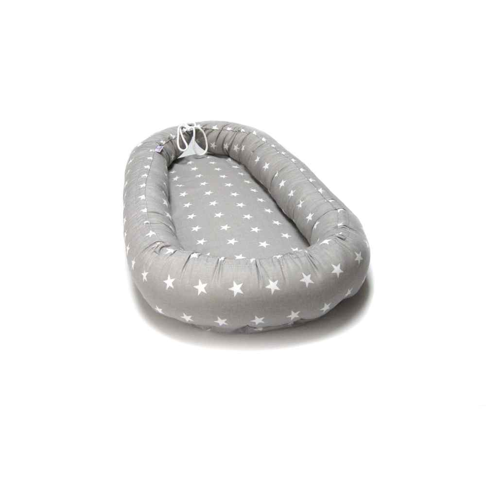 supermami baby gnijezdo sivo sa zvjezdicama 23