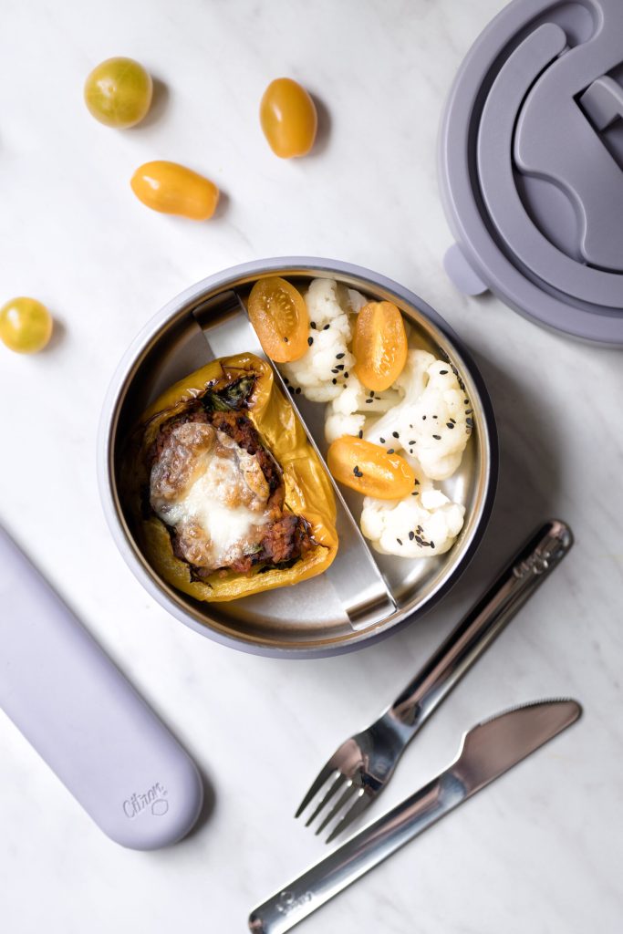 Stainless Steel Cutlery Set with Case Purple Lifestyle 5