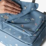 Kids Backpack Spaceship Dusty Blue 4