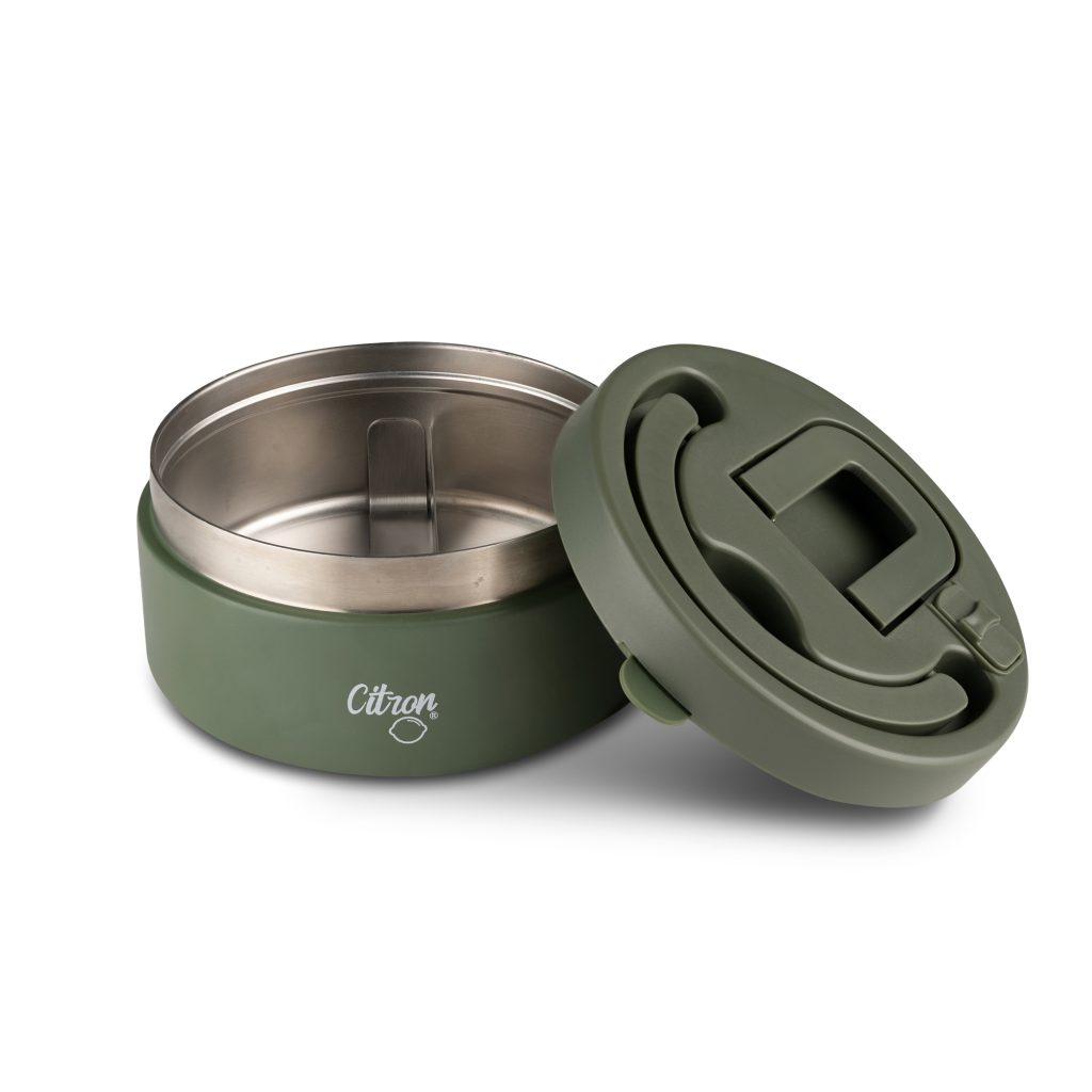 Z1008 Large Thermal Food Jar 400ml Green Extra 1